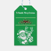 Kerstman in het groen