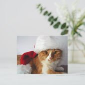 Kerstman in het Santa Hat Briefkaart (Staand voorkant)