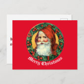 kerstman in het Wreate Briefkaart (Voorkant / Achterkant)