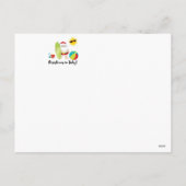 Kerstman in het zwembad in juli feestdagenkaart (Achterkant)