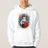  Kerstman in Holiday Wreath Hoodie (Voorkant)
