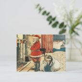 Kerstman in Japan, 1914 Kerstman in Japan, 19 Feestdagenkaart (Staand voorkant)