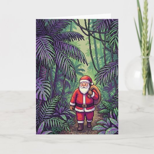 Kerstman in Jungle Kaart (Voorkant)