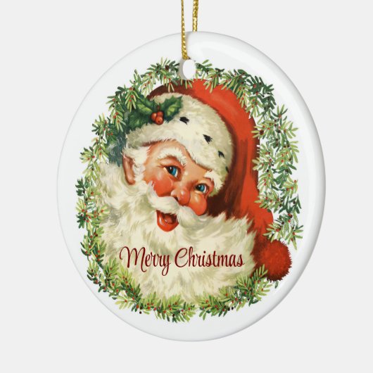  Kerstman in Krans Ornament (Links)