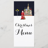 Kerstman in Moskou Menu (Voorkant)