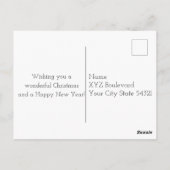 Kerstman in Nativiteit Briefkaart (Achterkant)