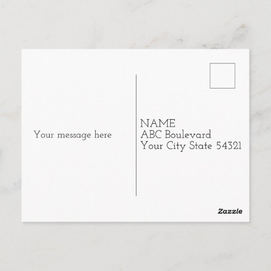 Kerstman in Nativiteit Briefkaart (Achterkant)