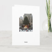 Kerstman in New York, Kaart (Achterkant)