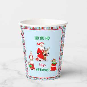 Kerstman in Noordpool Verjaardag Papieren Bekers