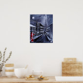 Kerstman in Parijs Schilderij van Alfred Fox Poster (Keuken)