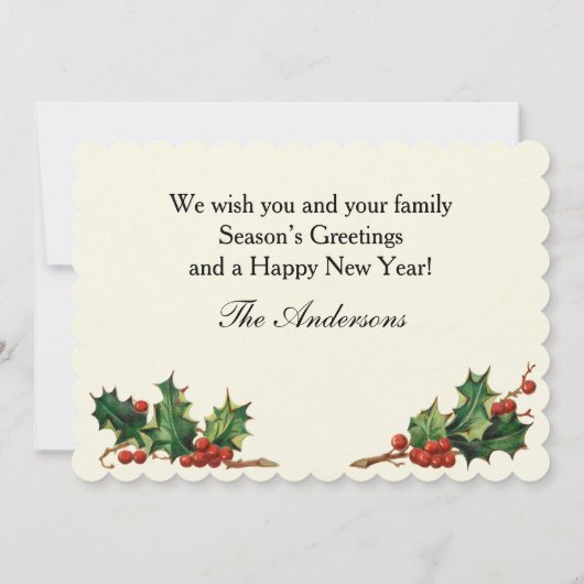  kerstman in Roadster Feestdagenkaart (Achterkant)