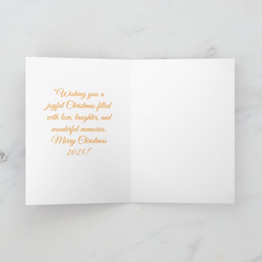 Kerstman in rode auto Kerst Kaart 2025 (Binnen)