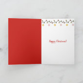 Kerstman in rode Mok Feestdagen Kaart (Binnen)