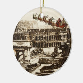 Kerstman in Rome Italië Keramisch Ornament (Links)