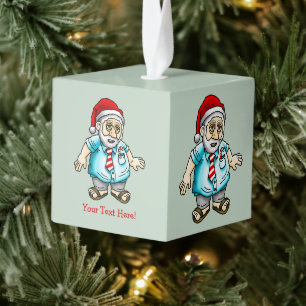 Kerstman in sandalen decoratie