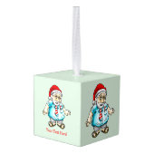 Kerstman in sandalen decoratie (Achter hoekig)