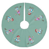 Kerstman in sandalen kerstboom rok (Voorkant)