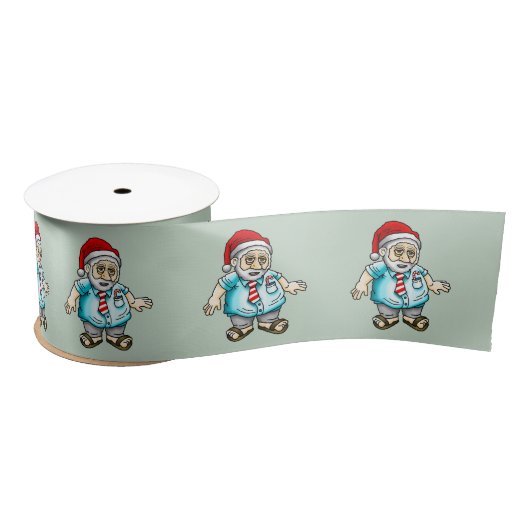 Kerstman in Sandalen Satijnen Lint (Spoel)