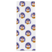 Kerstman in schoorsteen, sneeuw, Kerstmis, Nieuwja Wijn Cadeautas (Voorkant)