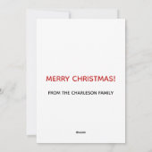 Kerstman in Skinny Spijkerbroek Feestdagenkaart (Achterkant)