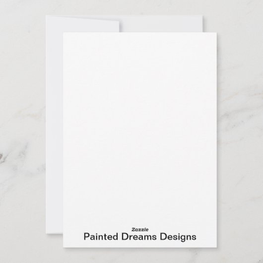 Kerstman in slee  feestdagenkaart (Achterkant)