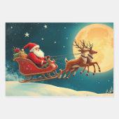 Kerstman in slee inpakpapier vel (Voorkant 2)
