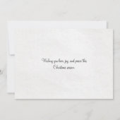 kerstman in Sleigh Merry Kerstmis Feestdagenkaart (Achterkant)