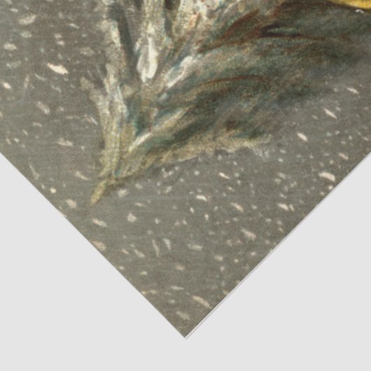  kerstman in sneeuw met speelgoed tissuepapier (Detail)