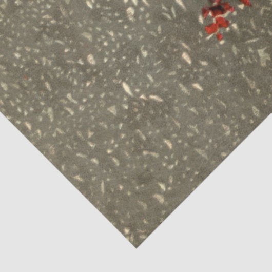  kerstman in sneeuw met Yule Log Tissuepapier (Detail)