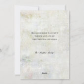 kerstman in sneeuwkraakbeen feestdagenkaart (Achterkant)