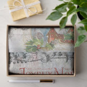 kerstman in sneeuwkraakbeen tissuepapier (Geschenk)