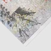 kerstman in sneeuwkraakbeen tissuepapier (Detail)