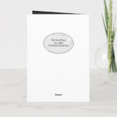 kerstman in Snowflakes Holiday Card Feestdagen Kaart (Achterkant)