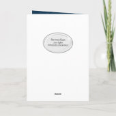 kerstman in Snowflakes Holiday Card Feestdagen Kaart (Achterkant)