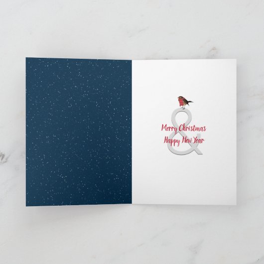 kerstman in Snowflakes Holiday Card Feestdagen Kaart (Binnen)