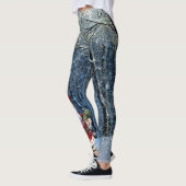 kerstman in Snowy Bossen Winter Leggings (Links)
