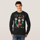 kerstman in sokjetrenderskerstman t-shirt (Voorkant volledig)