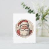 Kerstman in vintage stijl briefkaart (Staand voorkant)