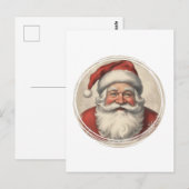 Kerstman in vintage stijl briefkaart (Voorkant / Achterkant)