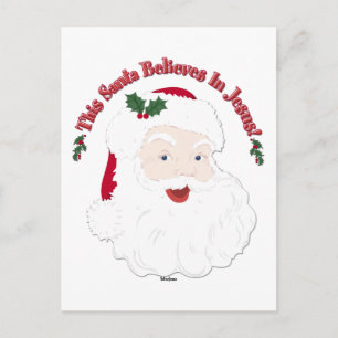 Kerstman in vintage stijl Deze Kerstman gelooft in Feestdagenkaart
