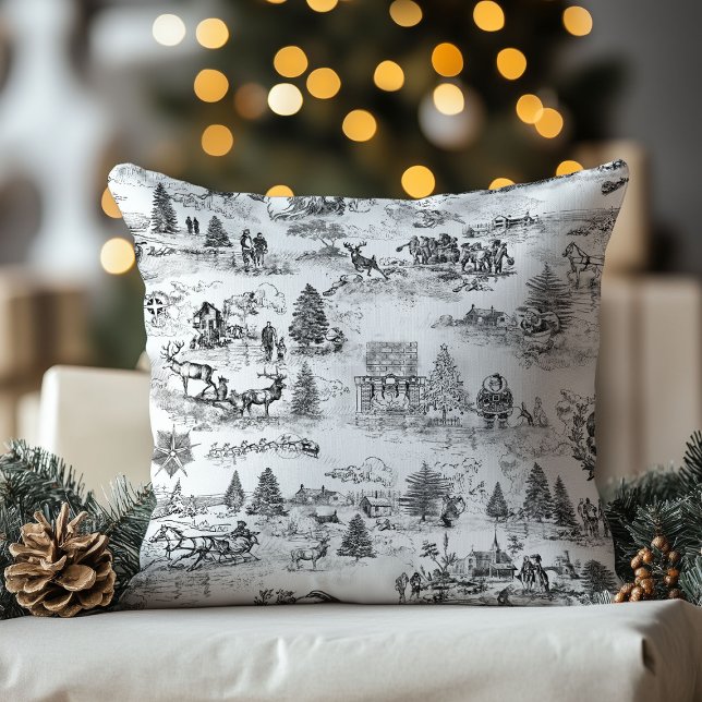 Kerstman in vintage stijl kussen (Creator heeft geüpload)