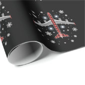 Kerstman in vliegtuigruit cadeaupapier (Rol Hoek)