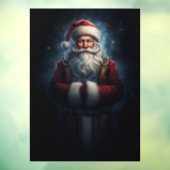 Kerstman in volledige mantel raamsticker (Vel 3)