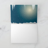 Kerstman in Vrolijke Kerstmis van het Venster Feestdagen Kaart (Binnen)