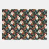  Kerstman in Waterverf Illustratie Kerstmis Inpakpapier Vel (Voorkant)