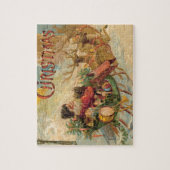 kerstman in zijn rendierslee legpuzzel (Verticaal)