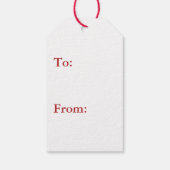 Kerstman in zijn slee cadeaulabel (Achterkant)