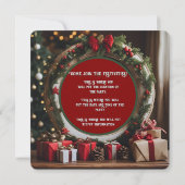Kerstman in zijn slee kaart (Achterkant)