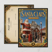 Kerstman Indiana Vintage Art Deco Gouden Tijdperk