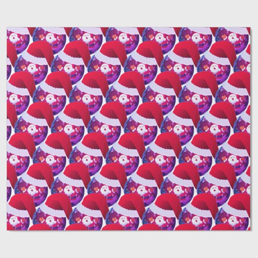 Kerstman Inpakpapier (Vlak)